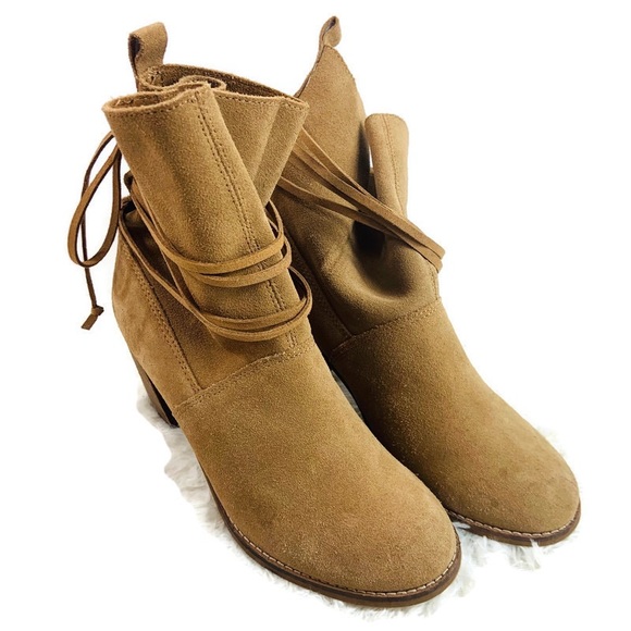 Toms Shoes | Toms Mila Suede Leather Floppy Brown Boots Size 8 | Poshmark